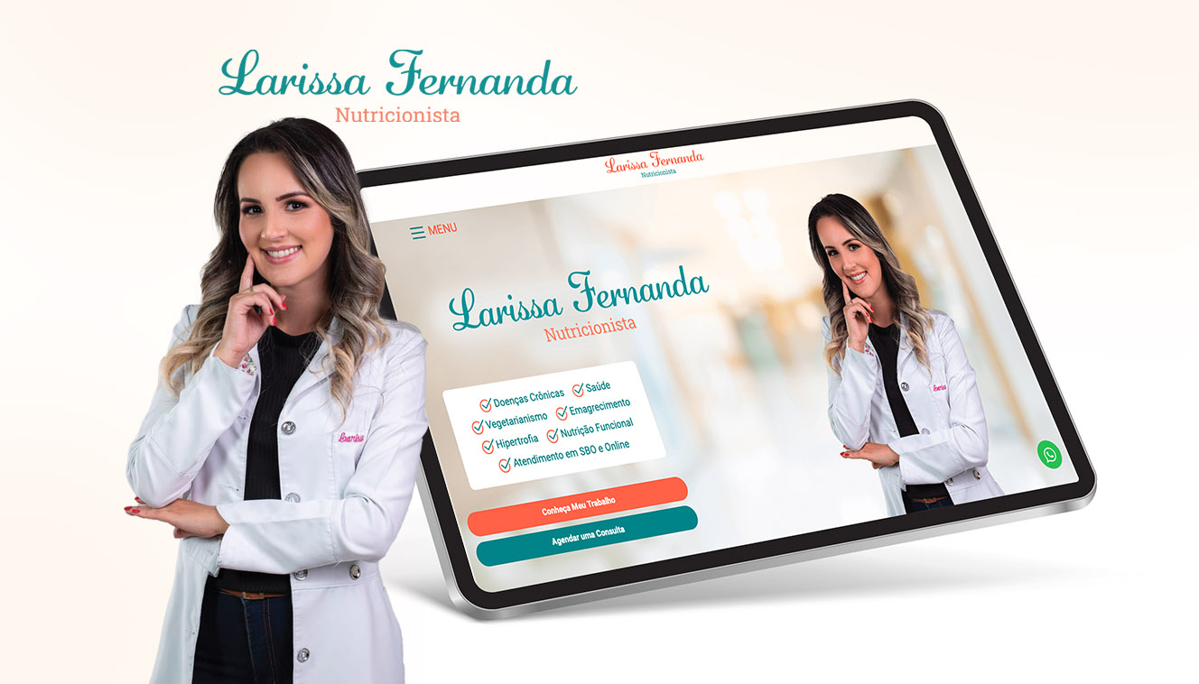 Website Larissa Nutricionsita